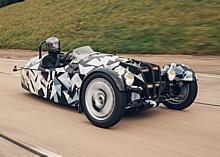 Noch im Tarnkleid: Morgan 3-Wheeler.  Foto: Autoren-Union Mobilität/Morgan